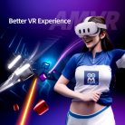 AMVR Szilikon arcmaszk Quest 3-hoz (fekete)