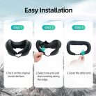 AMVR Szilikon arcmaszk Quest 3-hoz (fekete)