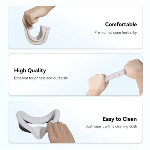 AMVR szilikon arcmaszk (fehér, Quest 3s)