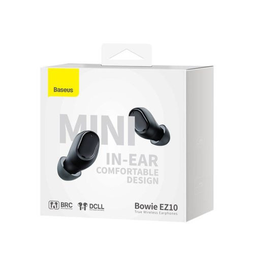Baseus Bowie EZ10 vezeték nélküli fülhallgató (fekete).