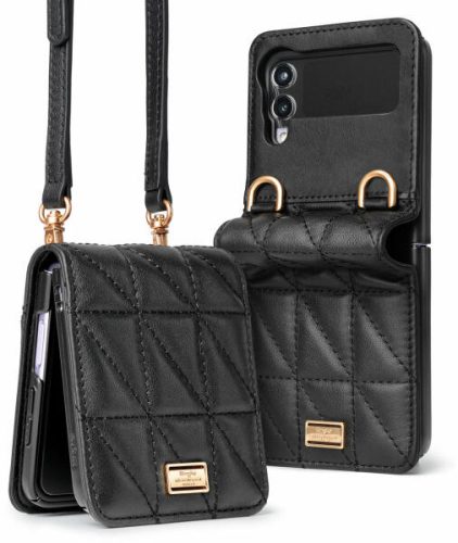 Ringke Samsung Galaxy Z Flip 3 bőrtok (fekete) - outlet termék