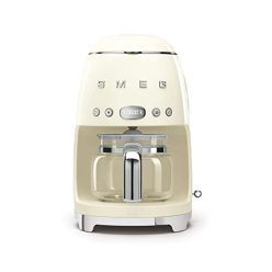   Smeg DCF02CREU filteres kávéfőző (aroma és automatikus indítás, üvegkancsó 12 csészéig, 2 intenzitási szint, melegítő funkció, 1050 W, krém)
