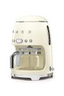 Smeg DCF02CREU filteres kávéfőző (aroma és automatikus indítás, üvegkancsó 12 csészéig, 2 intenzitási szint, melegítő funkció, 1050 W, krém)