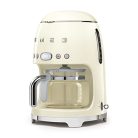 Smeg DCF02CREU filteres kávéfőző (aroma és automatikus indítás, üvegkancsó 12 csészéig, 2 intenzitási szint, melegítő funkció, 1050 W, krém)