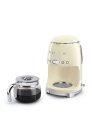 Smeg DCF02CREU filteres kávéfőző (aroma és automatikus indítás, üvegkancsó 12 csészéig, 2 intenzitási szint, melegítő funkció, 1050 W, krém)