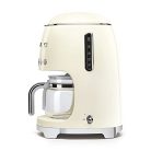 Smeg DCF02CREU filteres kávéfőző (aroma és automatikus indítás, üvegkancsó 12 csészéig, 2 intenzitási szint, melegítő funkció, 1050 W, krém)