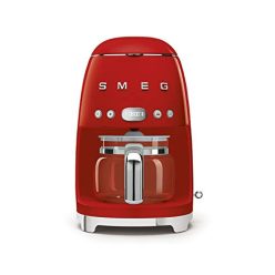   Smeg DCF02RDEU filteres kávéfőző (aroma és automatikus indítás, üvegkancsó 12 csészéig, 2 intenzitási szint, melegítő funkció, 1050 W, piros)