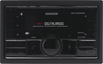 Kenwood DPX7300DAB autórádió (CD/AUX/USB/BT/iPhone, 2-DIN, antenna/mikrofon)