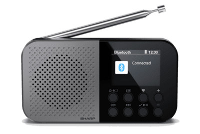 Sharp DR-P520 DAB+ BT rádió beépített akkuval (szürke)