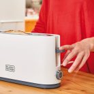 Black & Decker BXTO1001E hosszú nyílású kenyérpirító 1000W (fehér)
