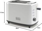 Black & Decker BXTO820E kenyérpirító 820W (fehér)