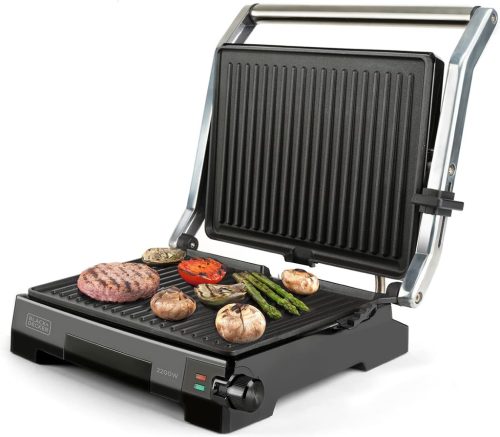 Black & Decker BXGR2200E kontaktgrill (rozsdamentes acél)