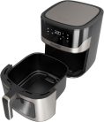 Black & Decker BXAF6500E forrólevegős sütő 6,5L (nemesacél/fekete)