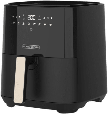Black & Decker BXAF5000E forrólevegős sütő 5L (fekete)