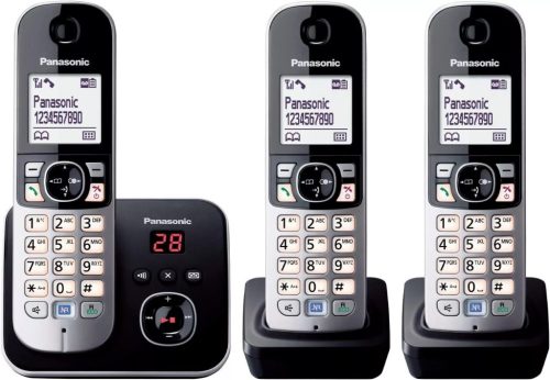 Panasonic KX-TG6823 vezeték nélküli telefon (fekete) - outlet termék