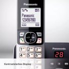 Panasonic KX-TG6823 vezeték nélküli telefon (fekete) - outlet termék