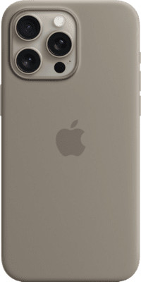 Apple szilikon tok iPhone 15 Pro tonkávé.