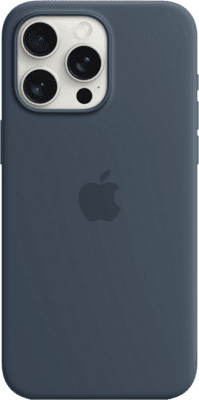 Apple szilikon tok iPhone 15 Pro Max sturmblau