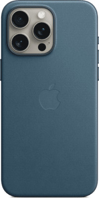 Apple finom szövettok iPhone 15 Pro Max pazifik kék színben.