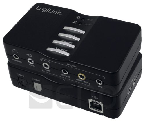 LogiLink USB külső hangkártya 7.1 8 csatornás