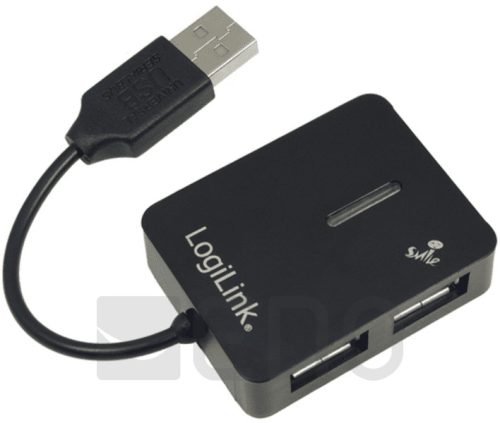 LogiLink USB 2.0-hub 4-Port fekete Smile