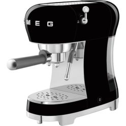   Smeg ECF02BLEU eszpresszó kávéfőző (cappuccino gőzölő, thermoblock, nagy csésze tartó, dupla kávé, 1l, fekete)