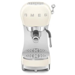  Smeg ECF02CREU eszpresszó kávéfőző (cappuccino gőzölő, thermoblock, nagy csésze tartó, dupla kávé, 1l, krém)
