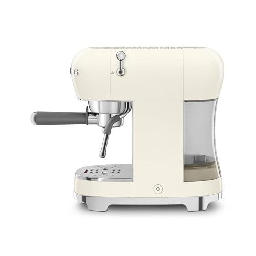 Smeg ECF02CREU eszpresszó kávéfőző (cappuccino gőzölő, thermoblock, nagy csésze tartó, dupla kávé, 1l, krém)