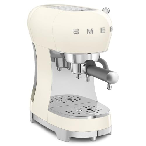 Smeg ECF02CREU eszpresszó kávéfőző (cappuccino gőzölő, thermoblock, nagy csésze tartó, dupla kávé, 1l, krém)