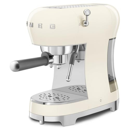 Smeg ECF02CREU eszpresszó kávéfőző (cappuccino gőzölő, thermoblock, nagy csésze tartó, dupla kávé, 1l, krém)