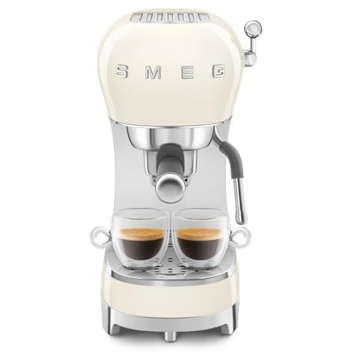 Smeg ECF02CREU eszpresszó kávéfőző (cappuccino gőzölő, thermoblock, nagy csésze tartó, dupla kávé, 1l, krém)