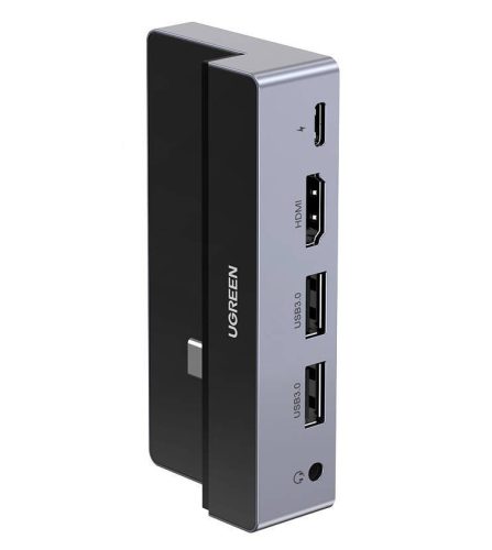 5 az 1-ben UGREEN CM317 Hub USB-C – HDMI 4K @ 60Hz, 2x USB 3.0, USB-C PD 3.0 (szürke)