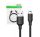 Ugreen US132 USB 2.0A férfi USB mini 5 tűs kábel 2m (fekete) - outlet termék