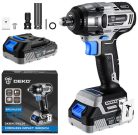 Deko Tools DKBW20XL01-S3 Akkumulátoros szénkefe nélküli ütvecsavarozó, 20V - outlet termék
