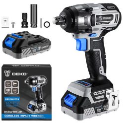   Deko Tools DKBW20XL01-S3 Akkumulátoros szénkefe nélküli ütvecsavarozó, 20V - outlet termék