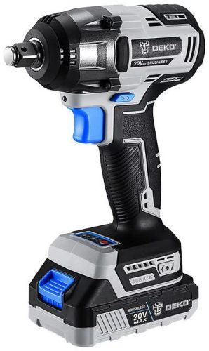 Deko Tools DKBW20XL01-S3 Akkumulátoros szénkefe nélküli ütvecsavarozó, 20V - outlet termék