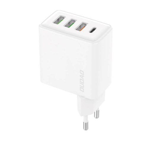 Travel charger Dudao A5HEU 3x USB + USB-C, PD 20W (white)