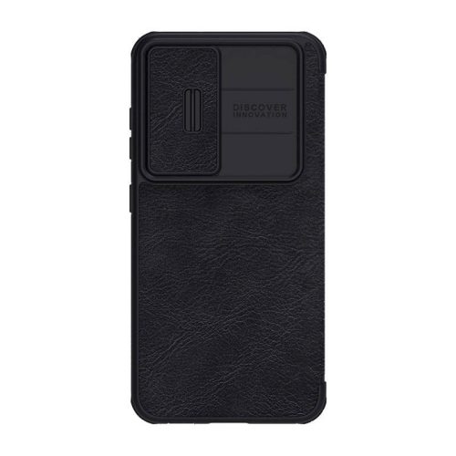 Nillkin Qin Leather Pro tok a SAMSUNG S23 (fekete) készülékhez.