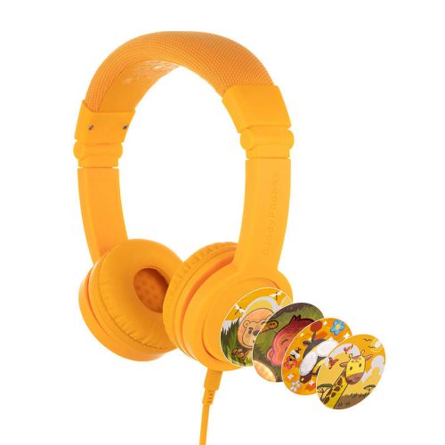 Buddyphones Explore Plus fejhallgató (Sárga) gyermekek számára
