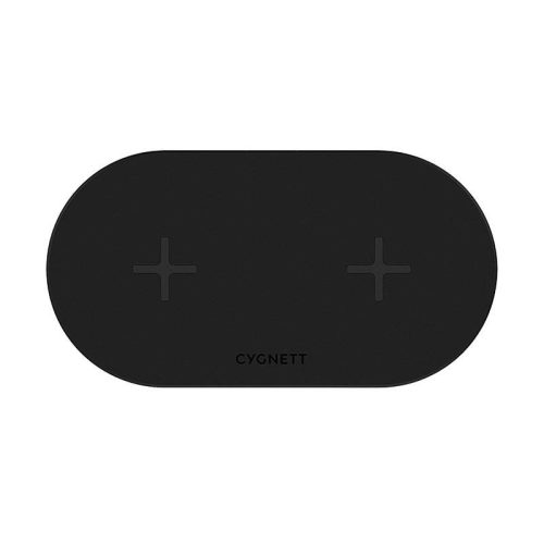 Dupla vezeték nélküli töltő Cygnett 20W (fekete)