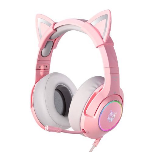 Gaming fejhallgató ONIKUMA K9 Pink RGB