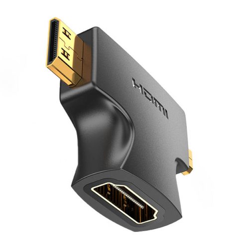 Adapter 2in1 HDMI to Micro/Mini HDMI Vention AGFB0 4K 30Hz (fekete)