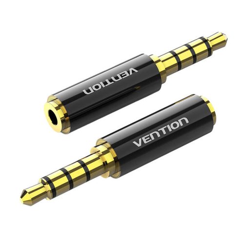 Audio adapter Vention BFBB0 3.5mm male to 2.5mm female fekete