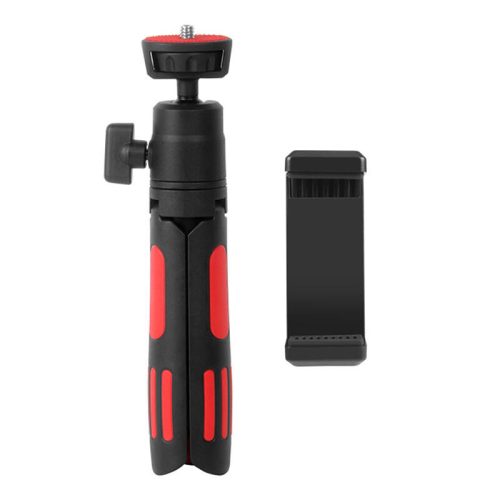 Selfie Stand Tripod PULUZ with Phone Clámpa for Smartphones (Red)
