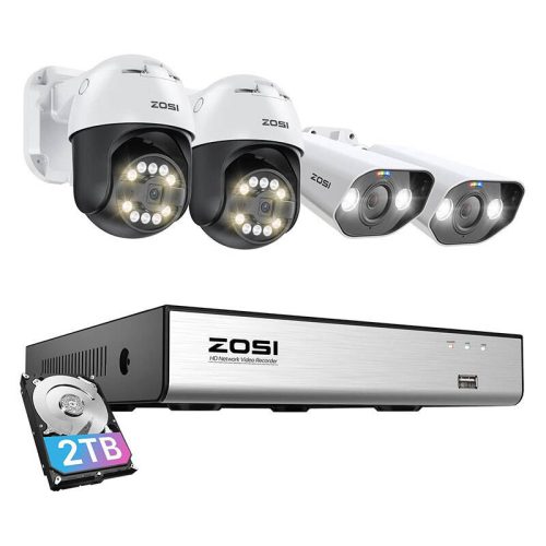 ZOSI C296 WiFi IP kamera 5MP (2 darabos) & C182 WiFi IP kamera 8MP (2 darabos)