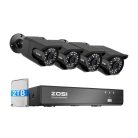 ZOSI C105 IP kamera szett (WiFi, 8MP, felvevő, 2TB HDD)