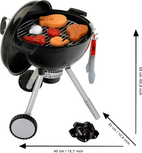 Theo Klein 9466 Weber One Touch Premium gyerek grill szett fény, hang, kiegészítők - outlet termék