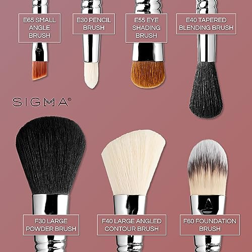 Sigma Beauty utazó sminkecset készlet – 7 darabos prémium szálak, elegáns tartós - outlet termék