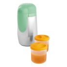 Chicco Stay Warm rozsdamentes acél bébiétel és cumisüveg 2 darabos - outlet termék