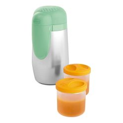  Chicco Stay Warm rozsdamentes acél bébiétel és cumisüveg 2 darabos - outlet termék